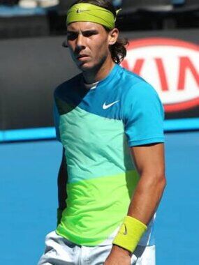 Nike Nadal Rafa French Open 2010 Rush & Crush Tennis Shirt 373295-481- Multi - M